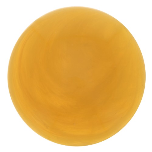 Cabochon rotondo in resina traslucida 12 mm - Giallo miele marmorizzato x1