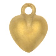 Mini ciondolo cuore 8x6 mm - placcato oro 3 micron x1