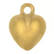 Mini ciondolo cuore 8x6 mm - placcato oro 3 micron x1
