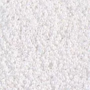 Perline Miyuki 15/0 471 - White Pearl AB x 100 g