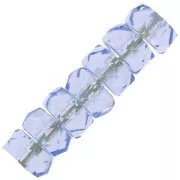 Perline rotonde sfaccettate 6x3 mm - Zaffiro chiaro x25