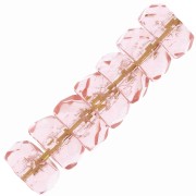 Perle sfaccettate Heishi 6x3 mm - Rosaline x25