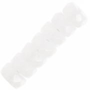 Perle sfaccettate Heishi 6x3 mm - Opale bianco x25