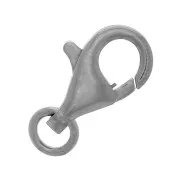 Chiusura aragosta 13 mm - Argento 925 Rodio Nero x1