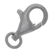 Chiusura aragosta 16 mm - Argento 925 Rodio Nero x1