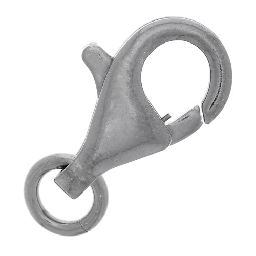 Chiusura aragosta 16 mm - Argento 925 Rodio Nero x1