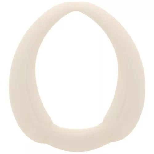 Pendente goccia etnico in resina opaca 41x37 mm - Avorio x1
