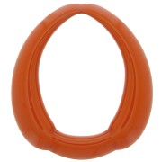Pendente goccia etnico in resina opaca 41x37 mm - Terracotta x1|raw }}