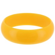 Bracciale spesso in resina opaca 68 mm - Giallo scuro x1|raw }}