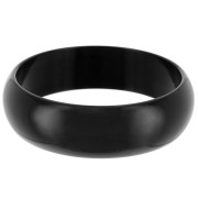 Bracciale spesso in resina opaca 68 mm di spessore - Nero x1