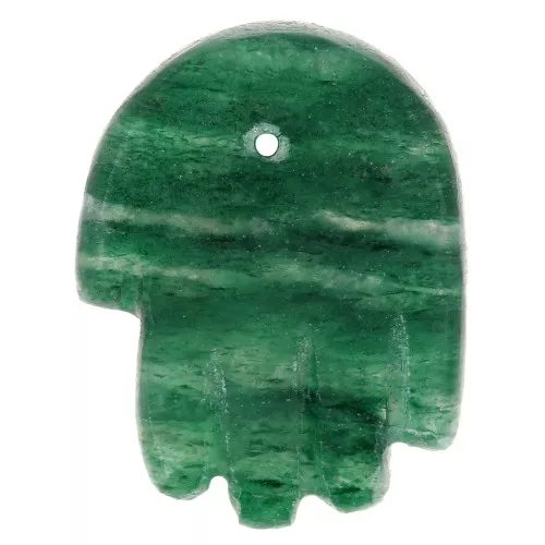 Pendente mano 20,5x15 mm in pietra semipreziosa - Avventurina x1