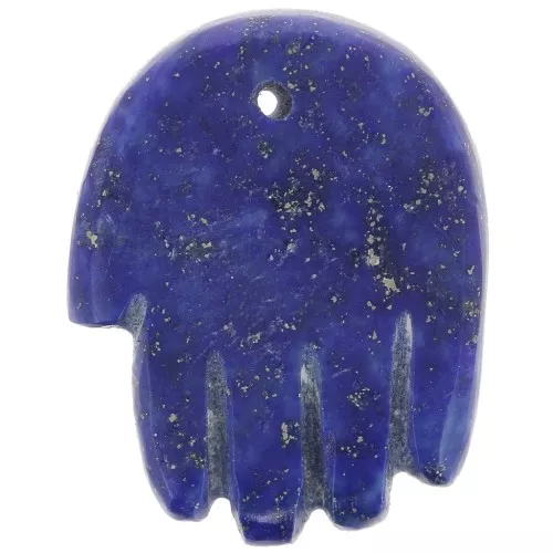 Pendente mano 20,5x15 mm in pietra semipreziosa - Lapis lazzuli x1
