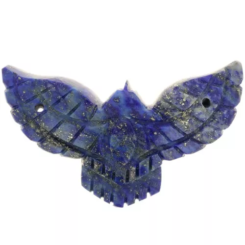 Distanziatore in semi pietra preziosa Aquila 42x24mm - Lapislazzuli x1