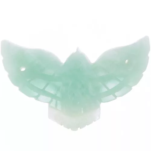 Distanziatore in semi pietra preziosa Aquila 42x24mm - Amazonite x1