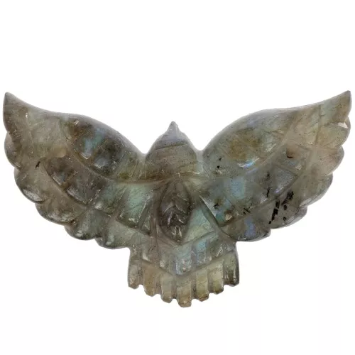 Distanziatore in semi pietra preziosa Aquila 42x24mm - Labradorite x1