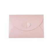 Busta di carta chiusura cuore 10,5x7 cm - Rosa perlato x1|raw }}