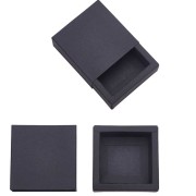 Scatola di carta kraft per gioielli 6,5x6,5x3 cm - Nero x1|raw }}