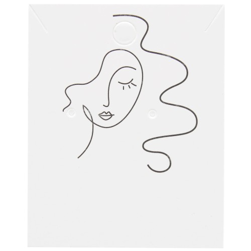 Set di 20 Portabijoux 6x5 cm Orecchini e collane Motivo femminile