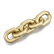 Maglie ovali 24x18 mm - Golden Mat x10|raw }}