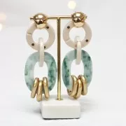 Maglie ovali 24x18 mm - Argento opaco x10