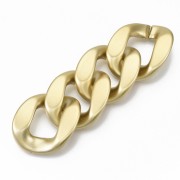 Maglia ovale ritorta in acrilico 39,5x32 mm - Oro opaco x1|raw }}