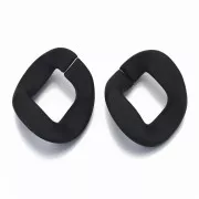 Maglia acrilica ovale ritorta 39,5x32 mm - Nero opaco x1