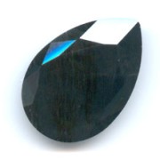 Cabochon PureCrystal 4327 pera mm. 30x20 Jet|raw }}