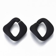 Maglia acrilica quadrata ritorta 24x23 mm - Nero opaco x1