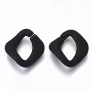 Maglia acrilica quadrata ritorta 24x23 mm - Nero opaco x1