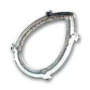 Castone PureCrystal 4327 pera mm. 30x20 argento