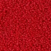 Perline Miyuki 15/0 408 - Rosso opaco x 100 g
