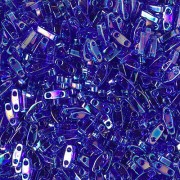 Miyuki Quarter Tila Beads 5x1.2x1.9 mm QTL-177 -  Transparent Cobalt AB x10g|raw }}
