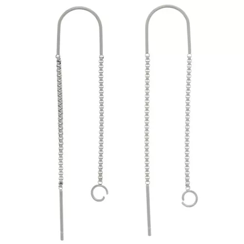 Orecchini a maglia veneziana 38 + 43 mm - Acciaio inox 304 x2