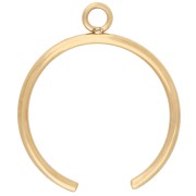 Anello sottile con cerchio chiuso - Misura 57 - Acciaio inossidabile 304 Dorato