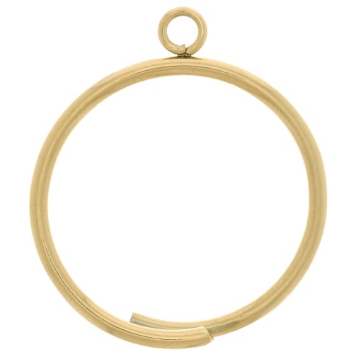 Anello sottile con anello chiuso - Misura 57 - Acciaio inox 304 oro