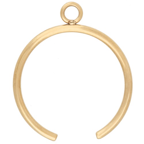 Anello sottile con cerchio chiuso - Misura 57 - Acciaio inossidabile 304 Dorato