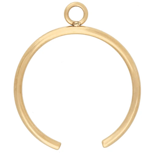 Anello sottile con cerchio chiuso - Misura 57 - Acciaio inossidabile 304 Dorato