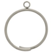 Anello sottile con anello chiuso - Misura 60 - Acciaio inox 304 x1