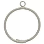 Anello sottile con anello chiuso - Misura 60 - Acciaio inox 304 x1