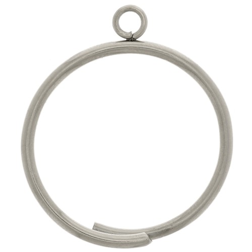 Anello sottile con anello chiuso - Misura 60 - Acciaio inox 304 x1