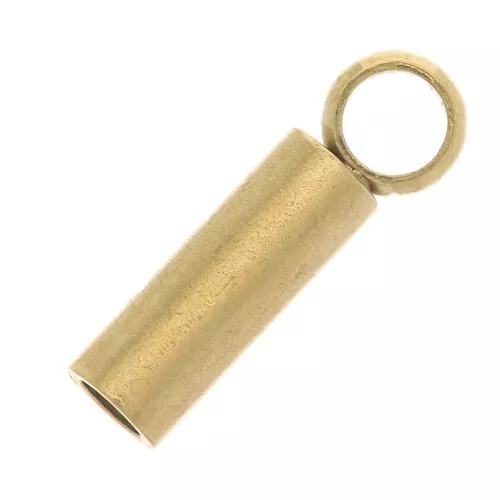 Terminali per cordone da 1 mm - acciaio inox 303 dorato x4