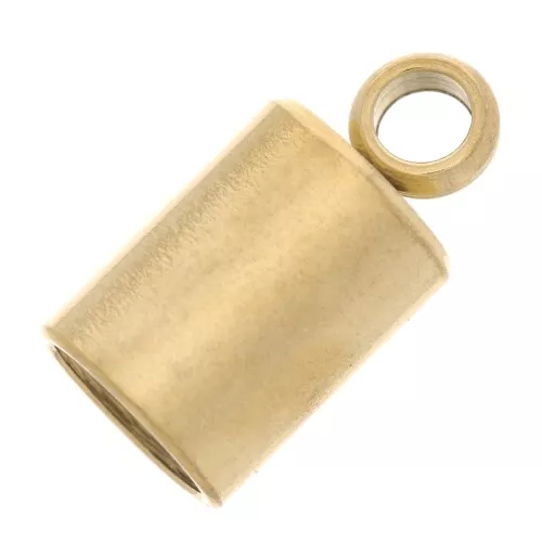 Terminali per cordone da 4 mm - Acciaio inox 303 dorato x4