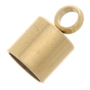 Terminali per cordone da 6 mm - acciaio inox 303 dorato x4