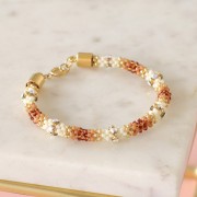 Terminali per cordone da 6 mm - acciaio inox 303 dorato x4