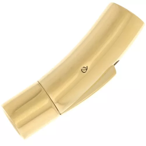Chiusura clip da 30x8 mm per cordone da 6 mm - Acciaio inossidabile dorato 304 x1