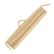Terminale per tissitura rocaille e Miyuki Delica 20 mm - placcato oro 3 micro
