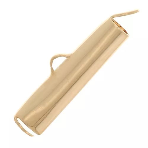 Terminale per tissitura rocaille e Miyuki Delica 20 mm - placcato oro 3 micro