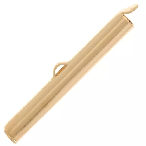 Terminale per tissitura rocaille e Miyuki Delica 35 mm - placcato oro 3 micron