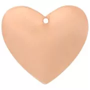 Pendente forma di cuore 27x30 mm per Efcolor polvere di rame x1