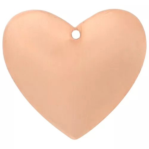 Pendente forma di cuore 27x30 mm per Efcolor polvere di rame x1